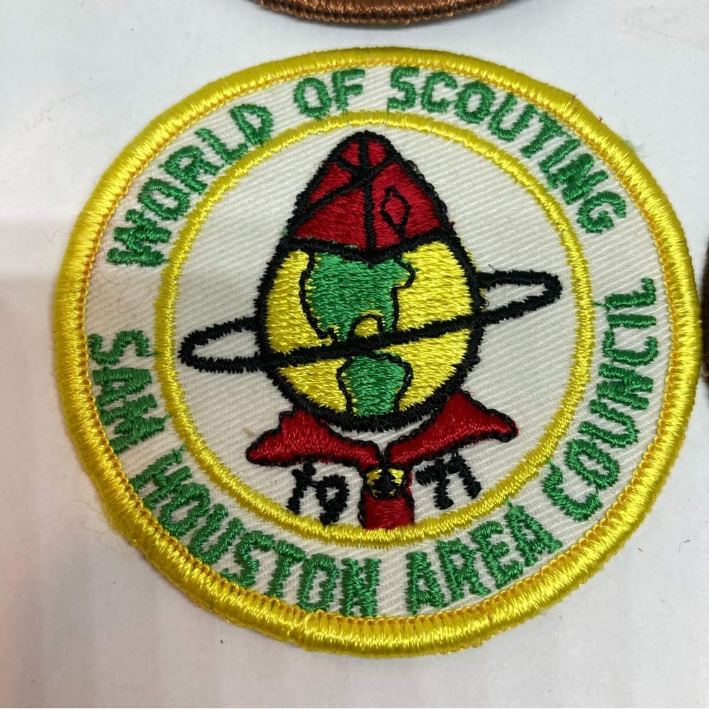 4 Vintage 70s Boy Scouts Patches Sam Houston Council Camporee Texas - Picture 2 of 7
